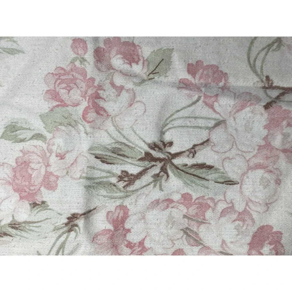 Ralph Lauren BELMONT OAKS Pillowcase Set KING Floral Ruffle ITALY Pair Vtg Shams